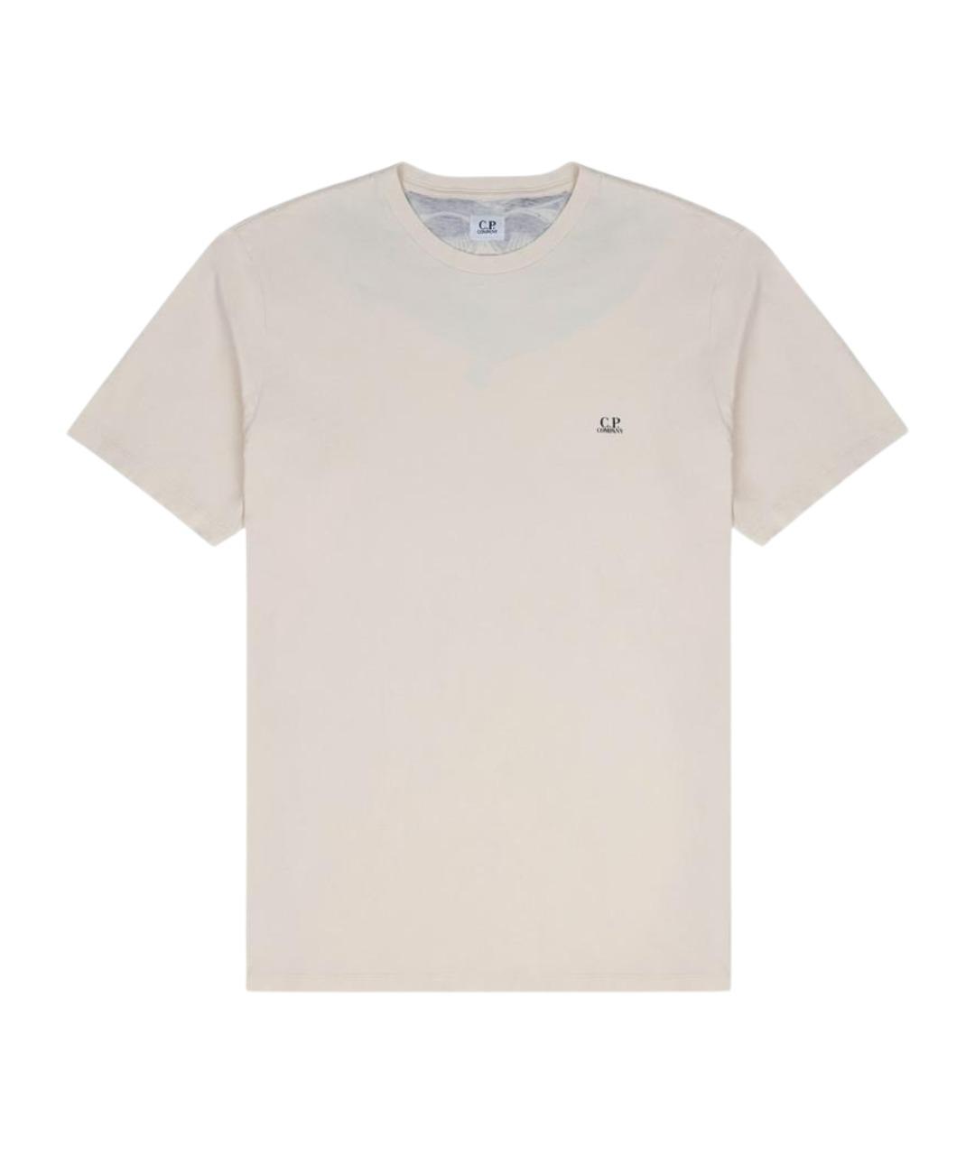 CP COMPANY Бежевая хлопковая футболка, фото 1