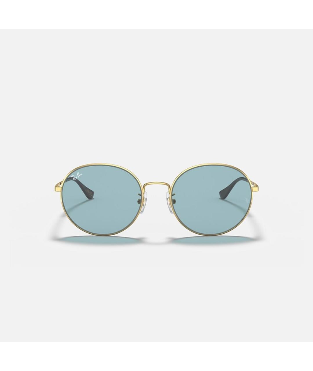RAY BAN Голубые металлические солнцезащитные очки, фото 9