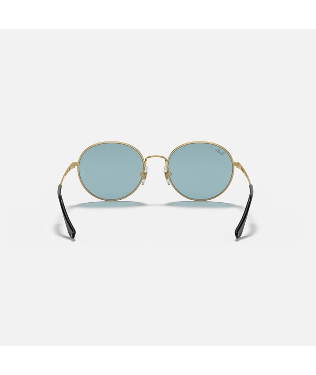 RAY BAN Голубые металлические солнцезащитные очки, фото 5