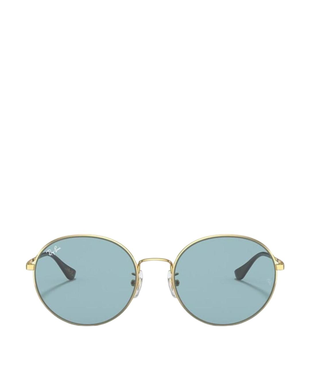 RAY BAN Голубые металлические солнцезащитные очки, фото 1