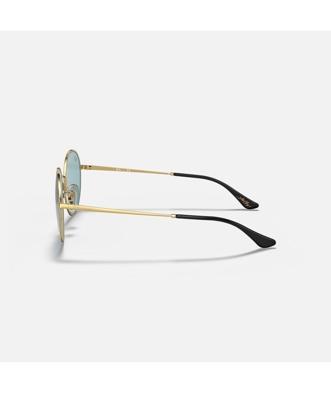 RAY BAN Голубые металлические солнцезащитные очки, фото 6