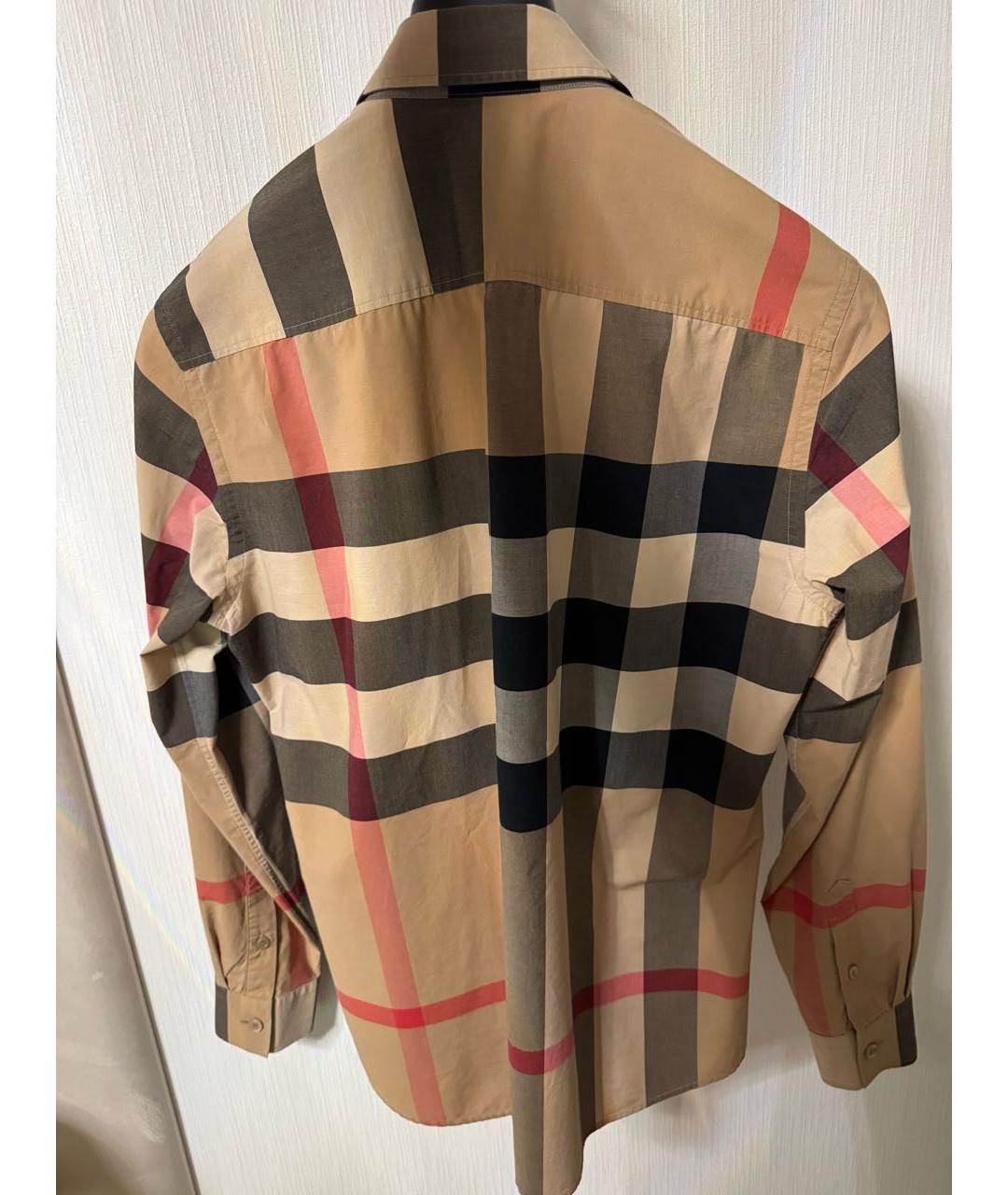 BURBERRY Бежевая хлопковая кэжуал рубашка, фото 2