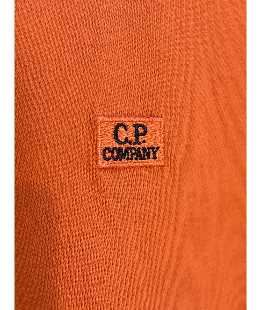 CP COMPANY Оранжевая хлопковая футболка, фото 5
