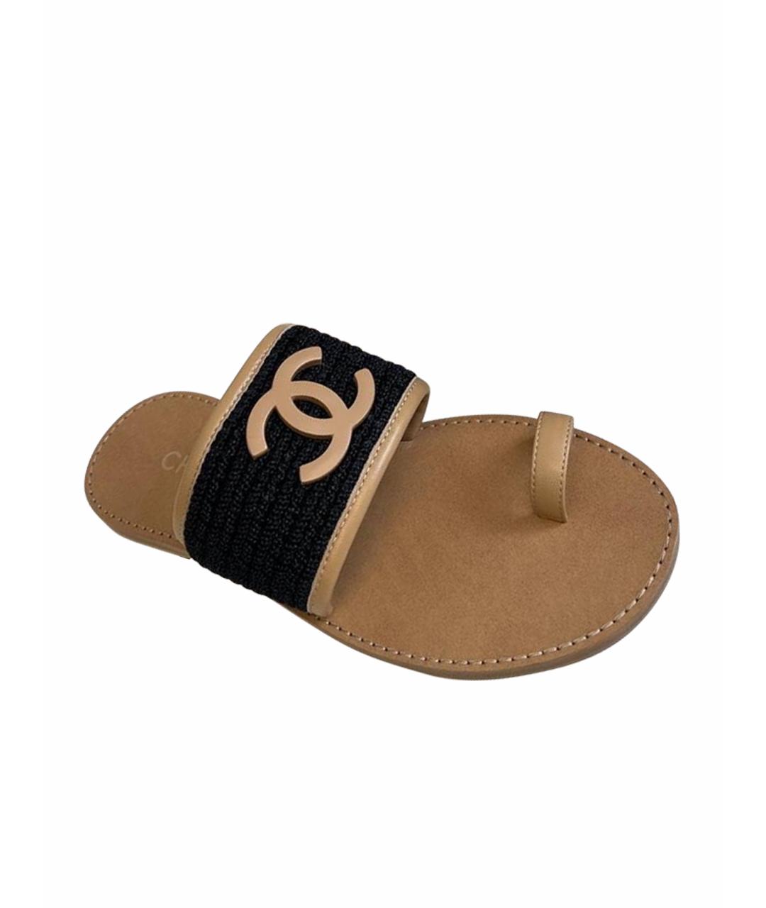 CHANEL Кожаные сандалии, фото 4