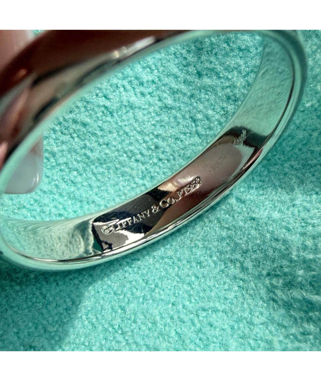 TIFFANY&CO Серебряное платиновое кольцо, фото 4