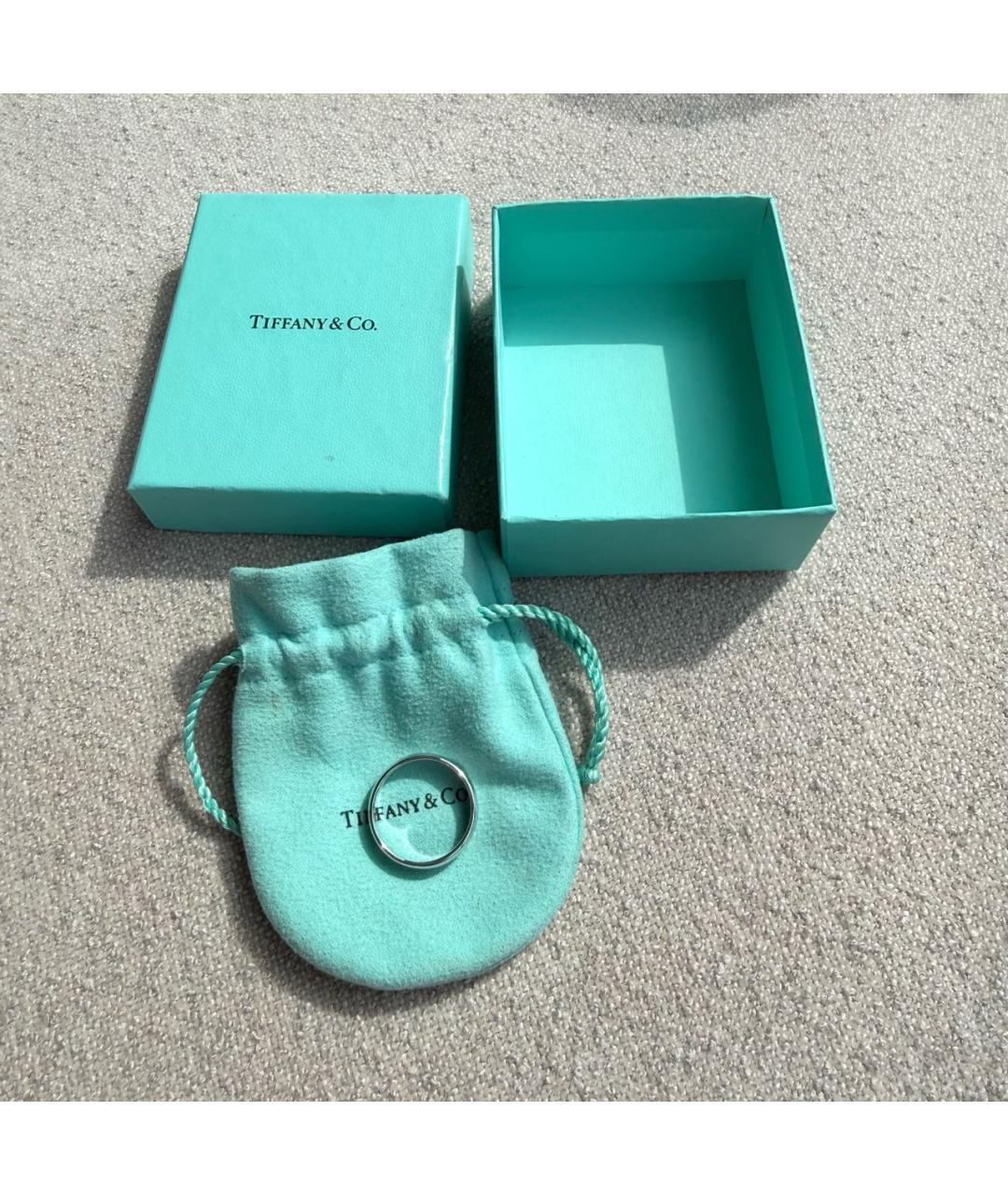 TIFFANY&CO Серебряное платиновое кольцо, фото 6