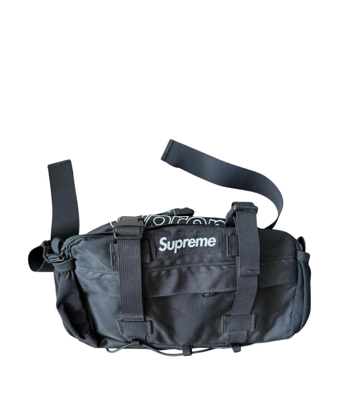 SUPREME Черная поясная сумка, фото 1