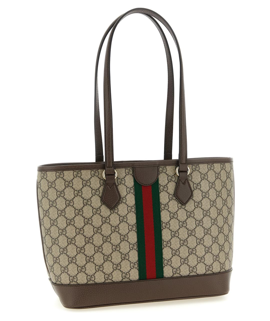 GUCCI Бежевая канва сумка тоут, фото 2