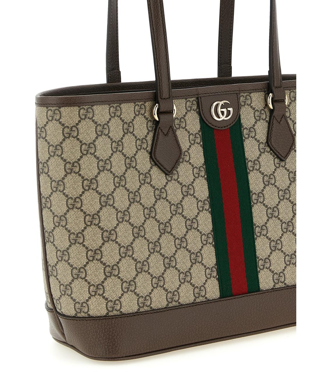 GUCCI Бежевая канва сумка тоут, фото 3