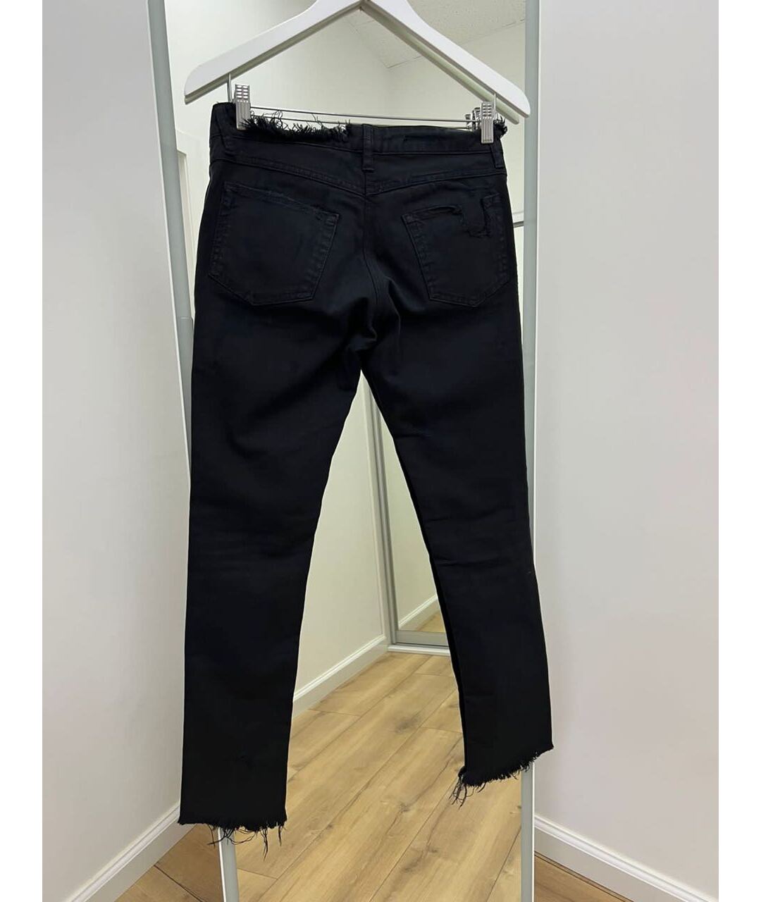 ISABEL MARANT Черные хлопковые джинсы слим, фото 2