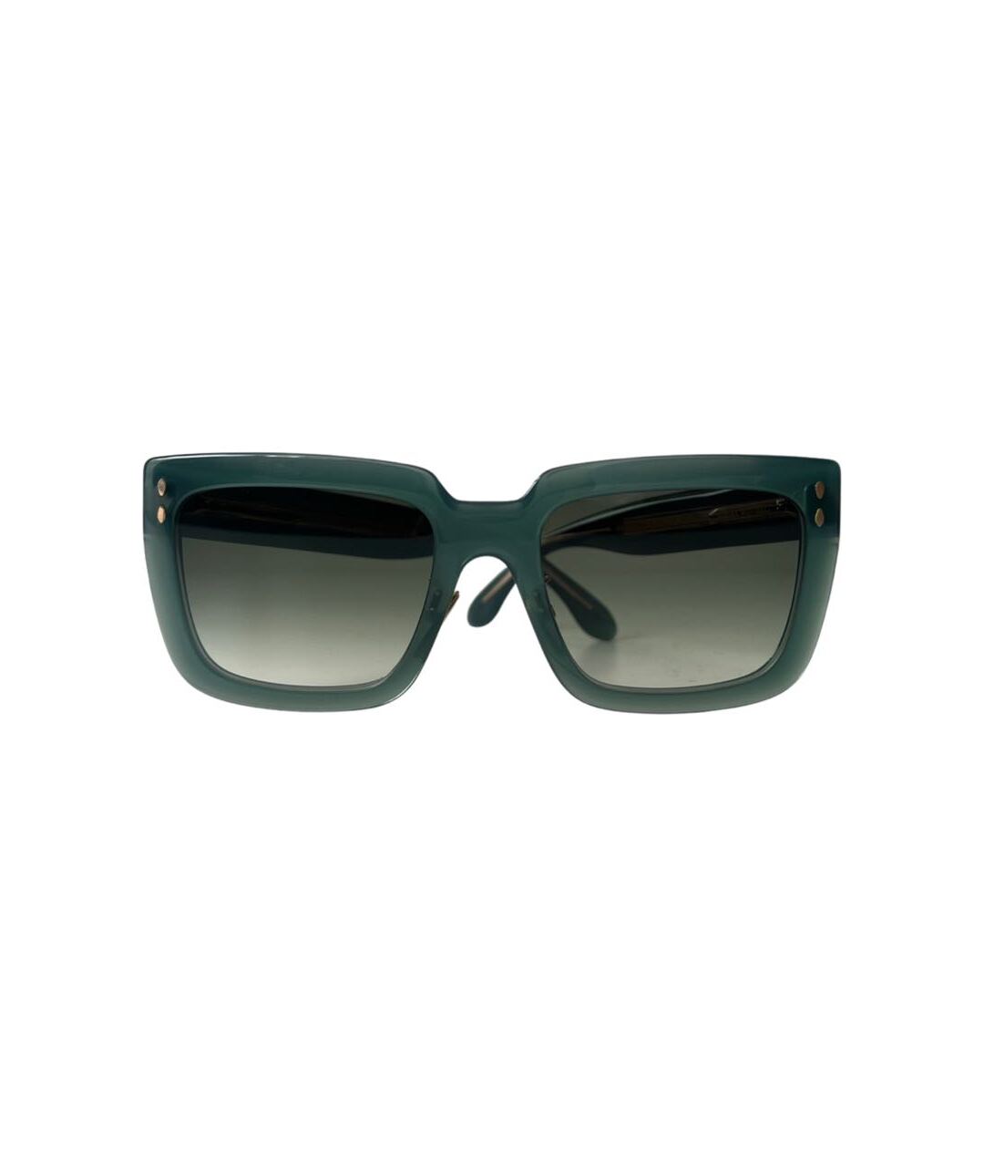 ISABEL MARANT Бирюзовые пластиковые солнцезащитные очки, фото 1
