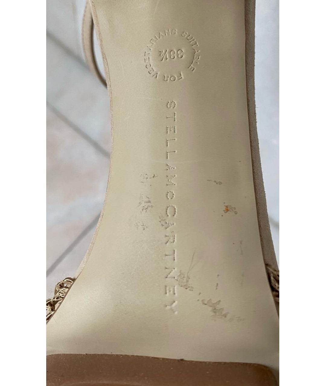 STELLA MCCARTNEY Бежевые босоножки, фото 3