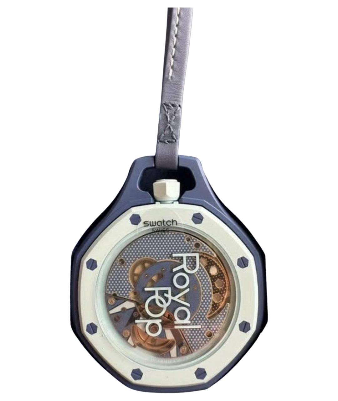 Swatch Синие керамические часы, фото 1