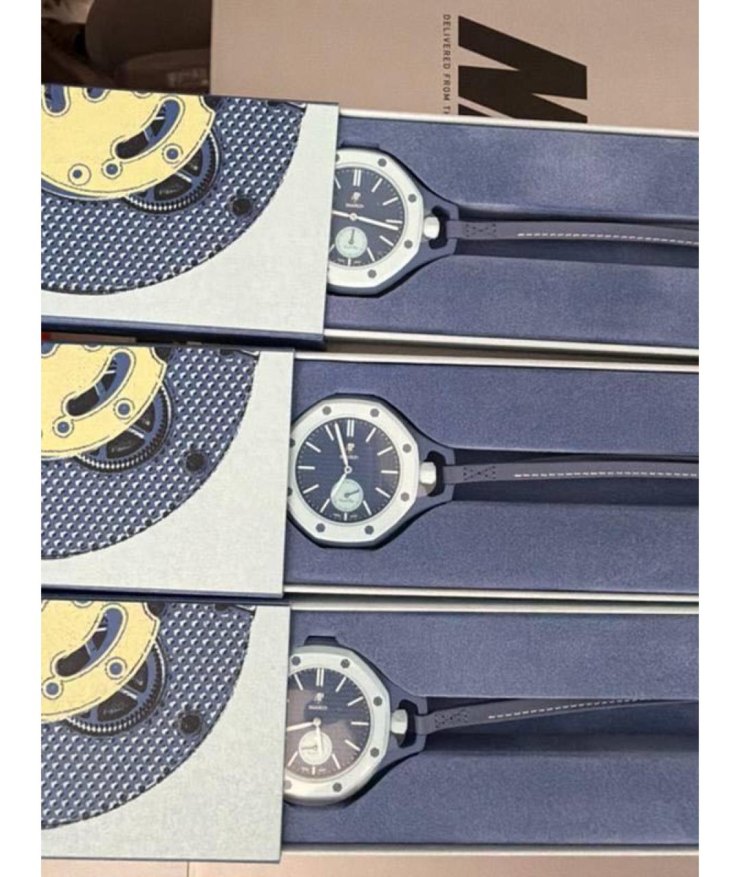 Swatch Синие керамические часы, фото 4
