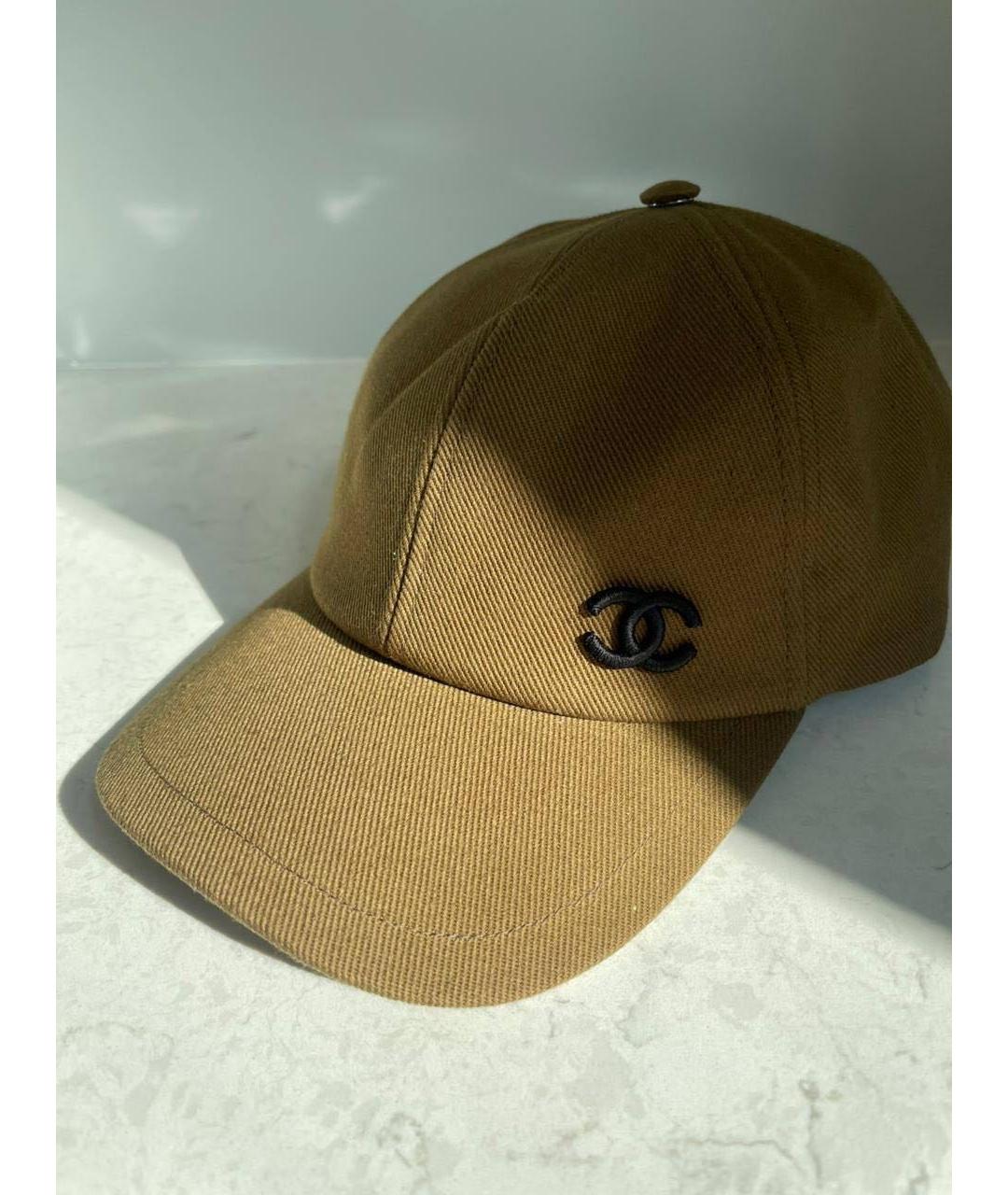 CHANEL Бежевая кепка/бейсболка, фото 4