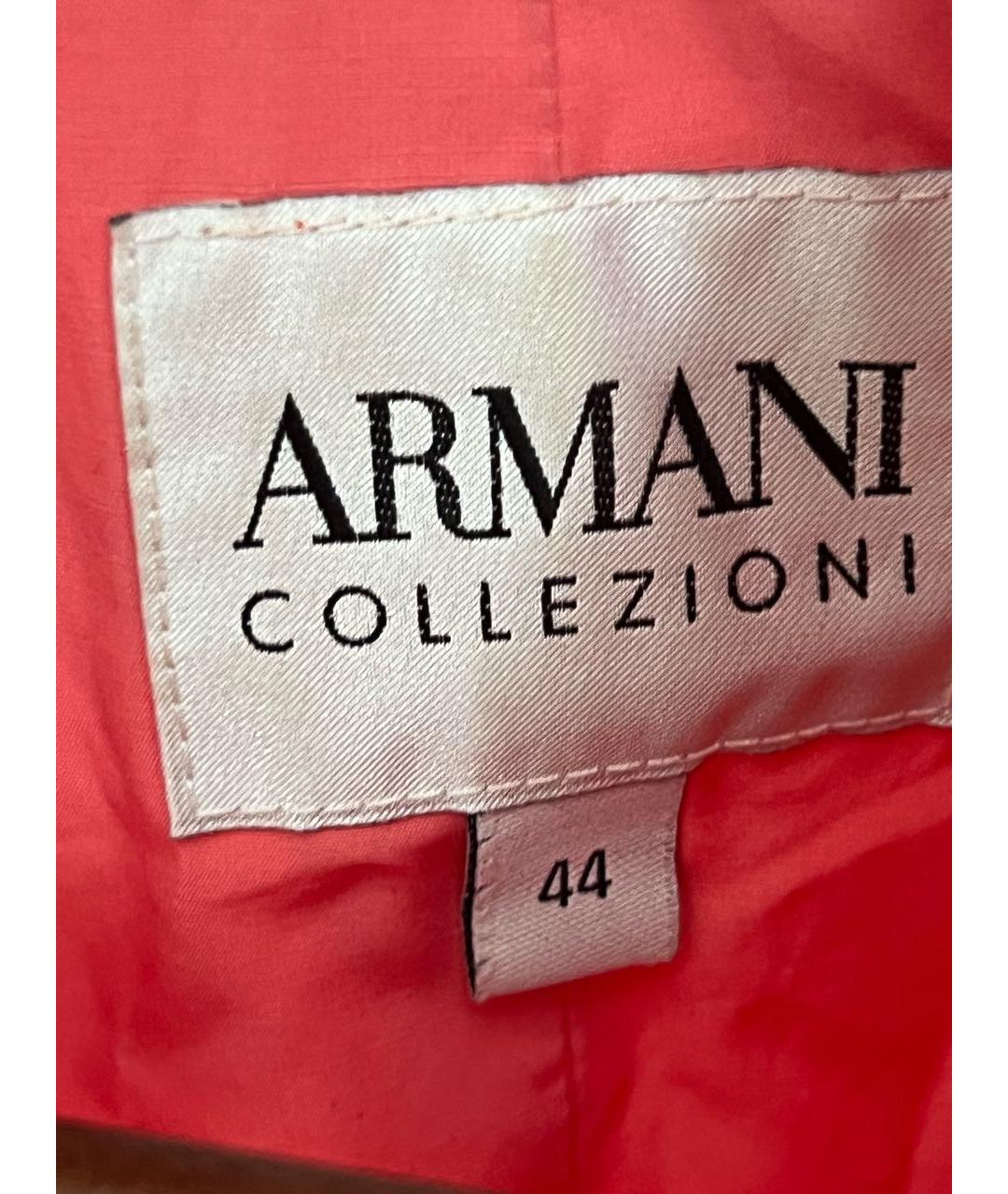 ARMANI COLLEZIONI Коралловая полиэстеровая куртка, фото 3