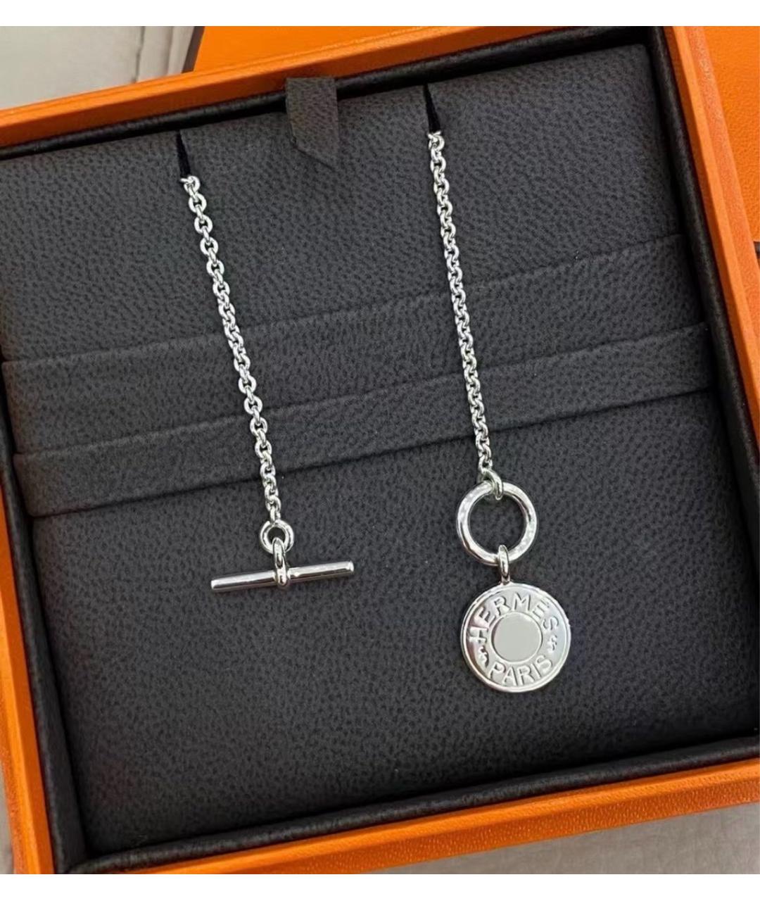 HERMES Серебряная серебряная подвеска, фото 2