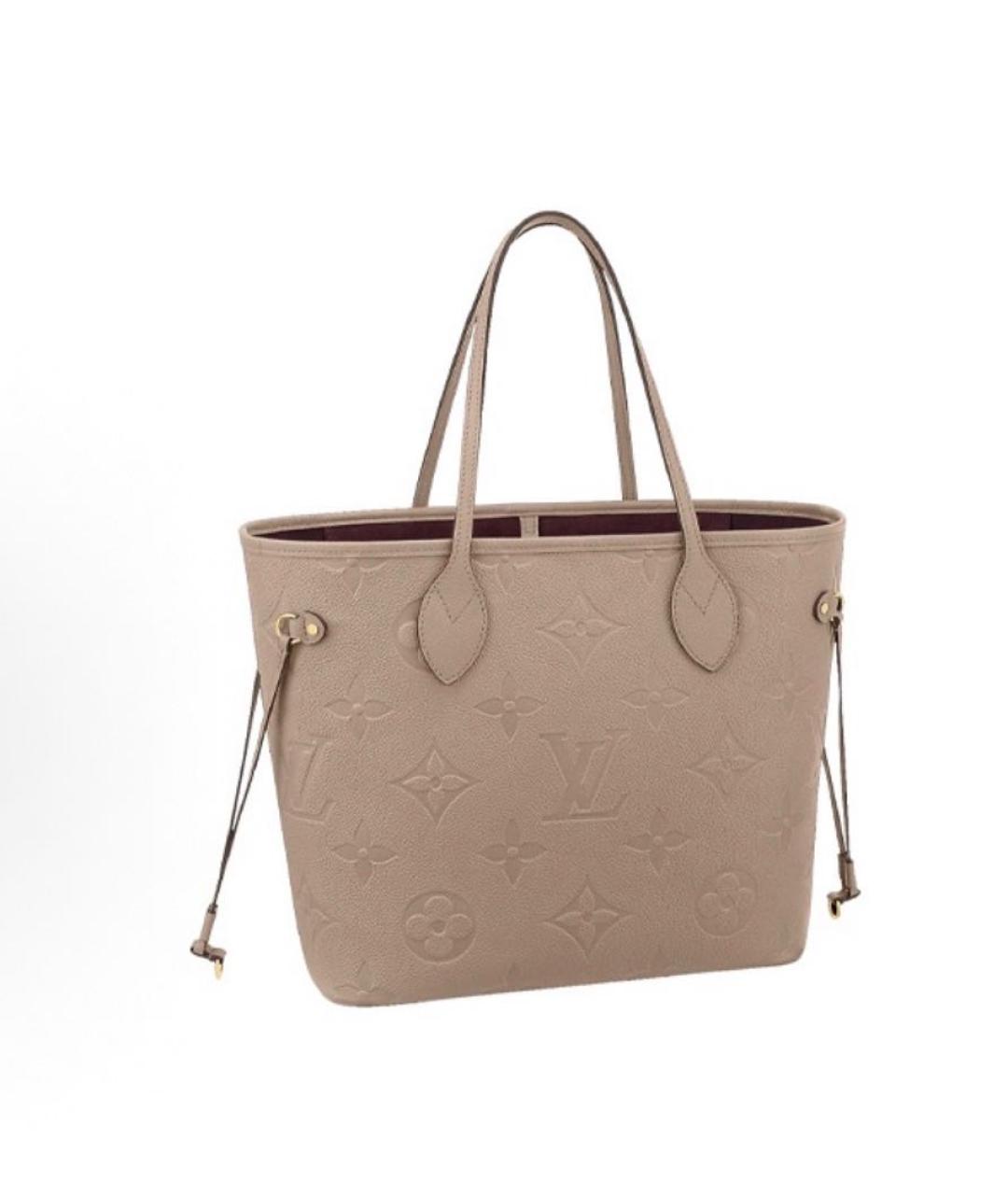 LOUIS VUITTON Бежевая кожаная сумка через плечо, фото 1