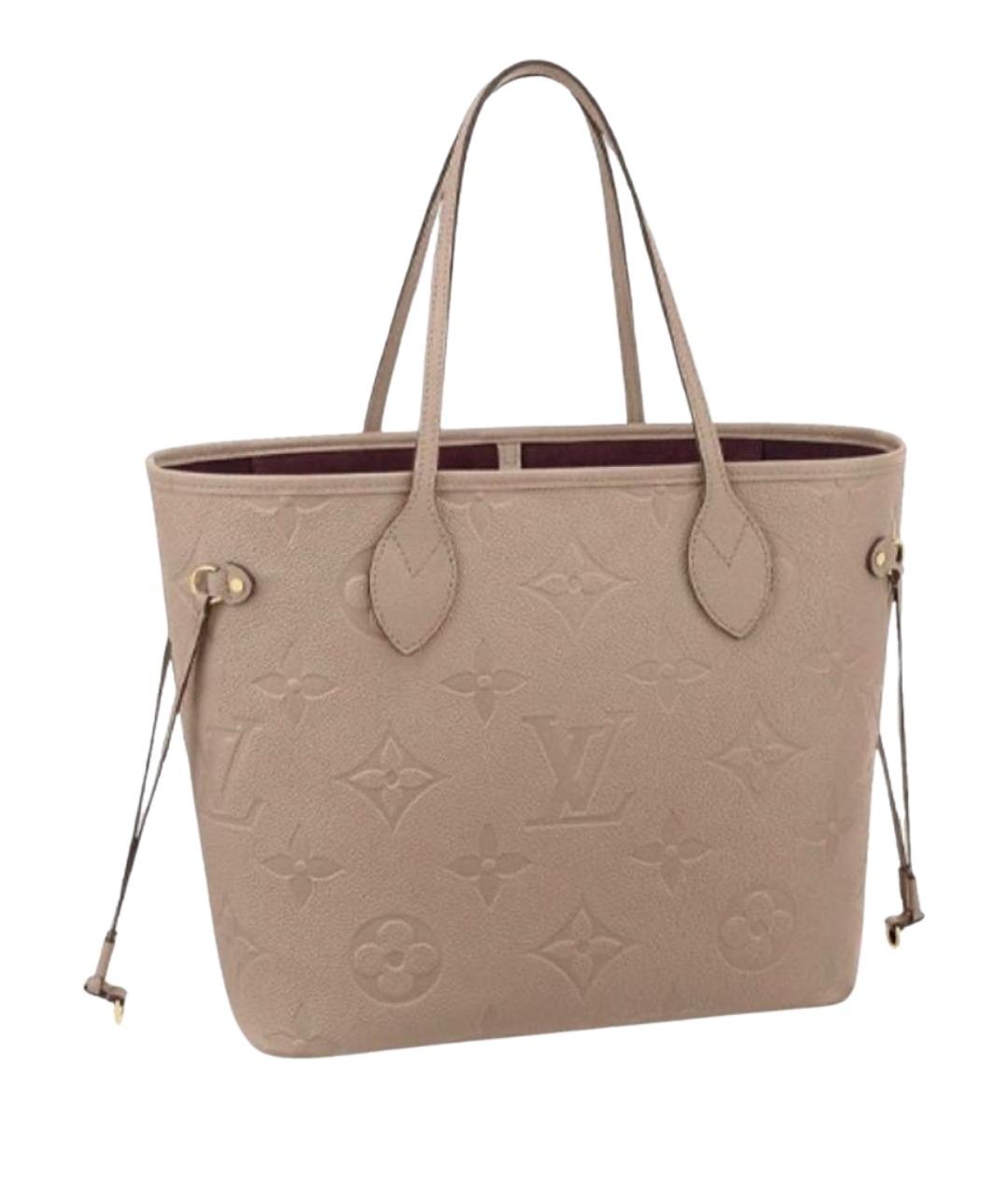 LOUIS VUITTON Бежевая кожаная сумка через плечо, фото 1