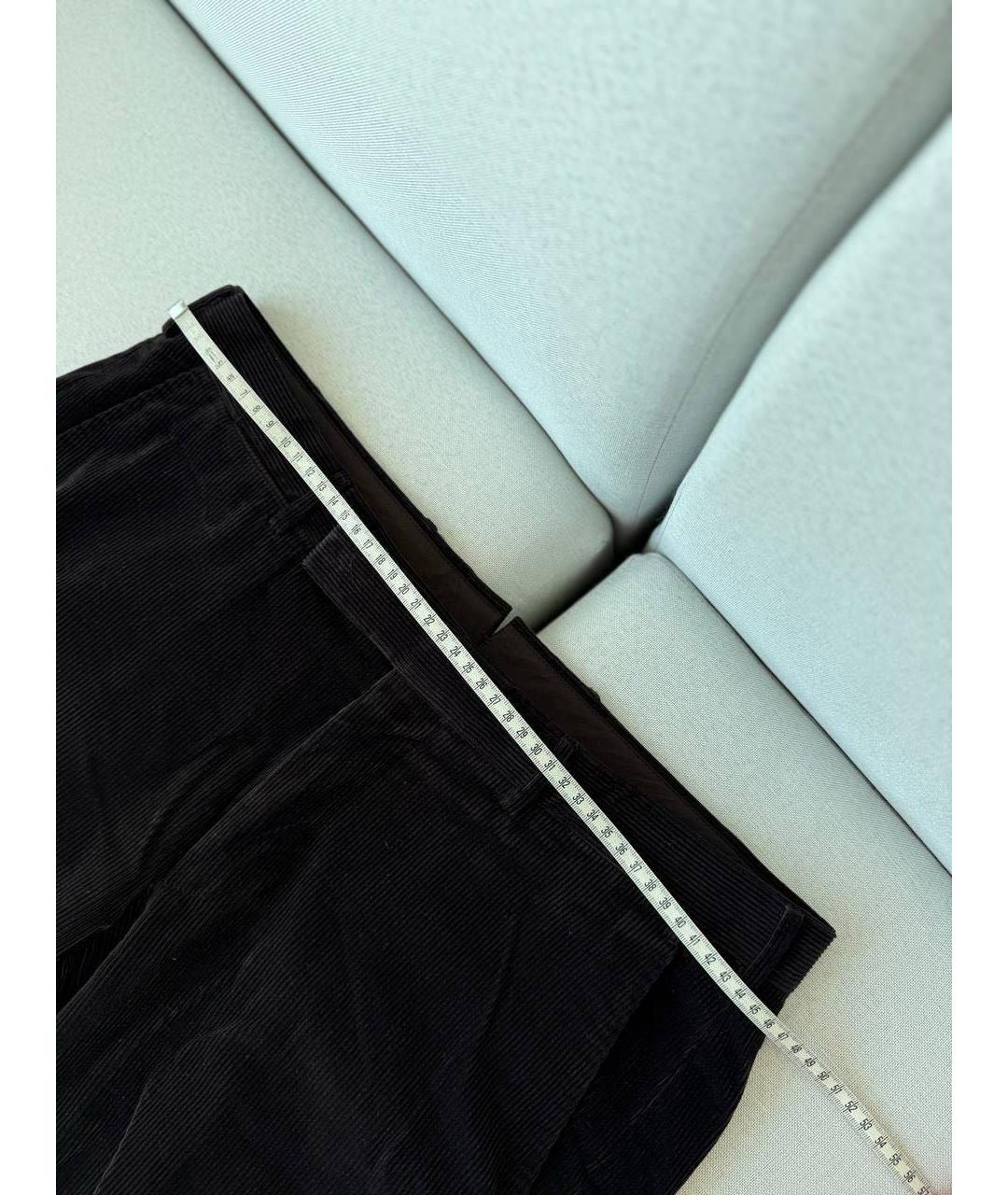 ZEGNA Черные хлопковые классические брюки, фото 7