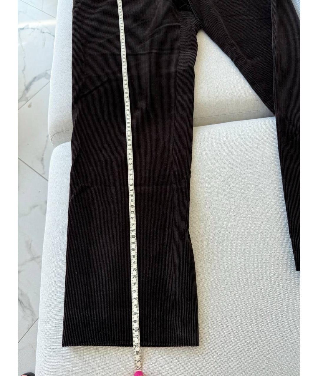 ZEGNA Черные хлопковые классические брюки, фото 6