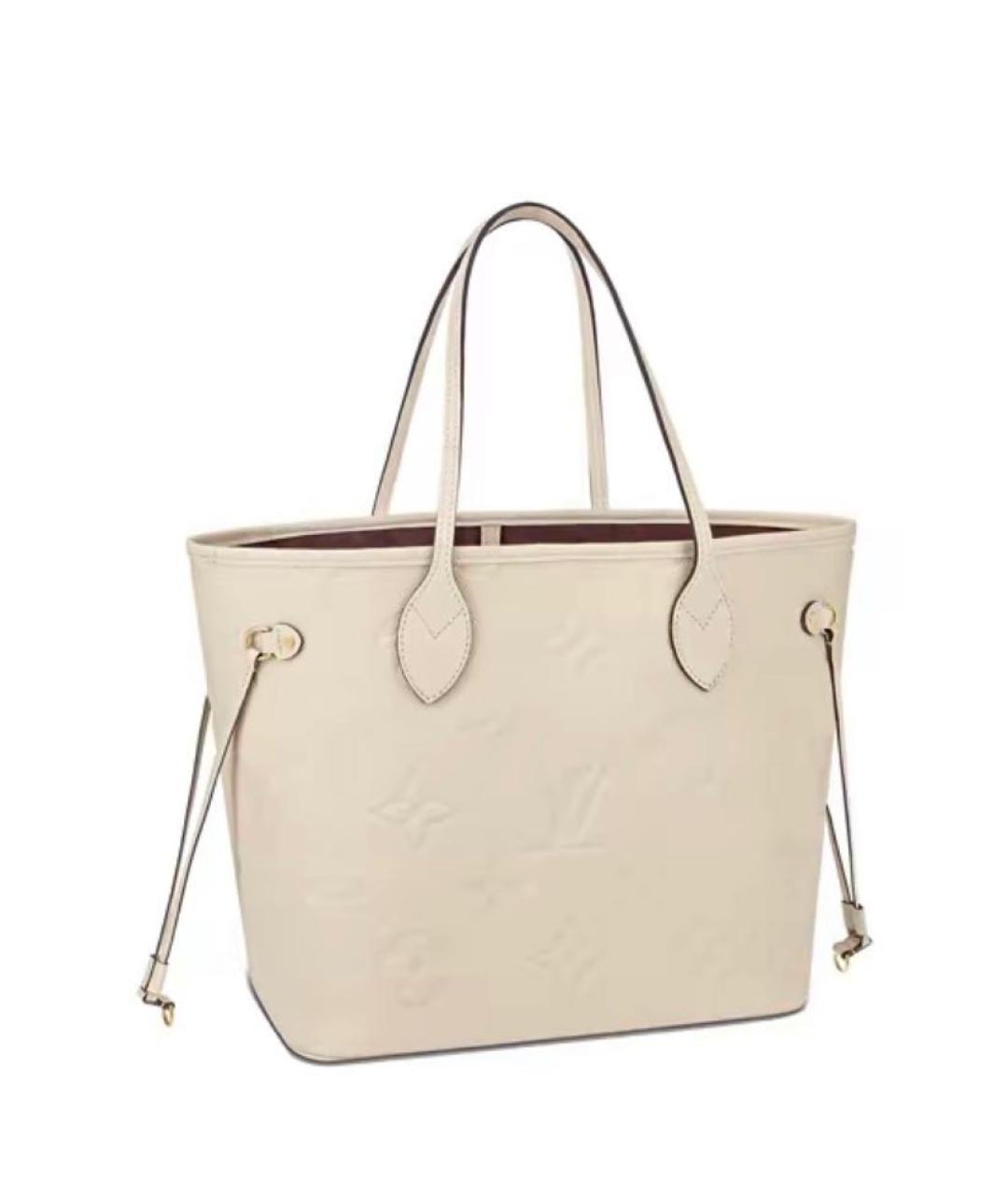 LOUIS VUITTON Бежевая кожаная сумка через плечо, фото 1