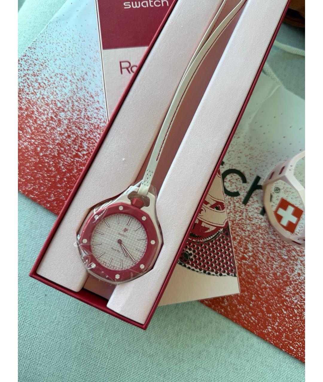 Swatch Розовые часы, фото 7