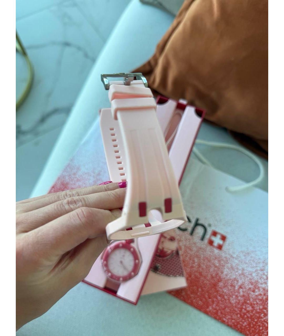Swatch Розовые часы, фото 3