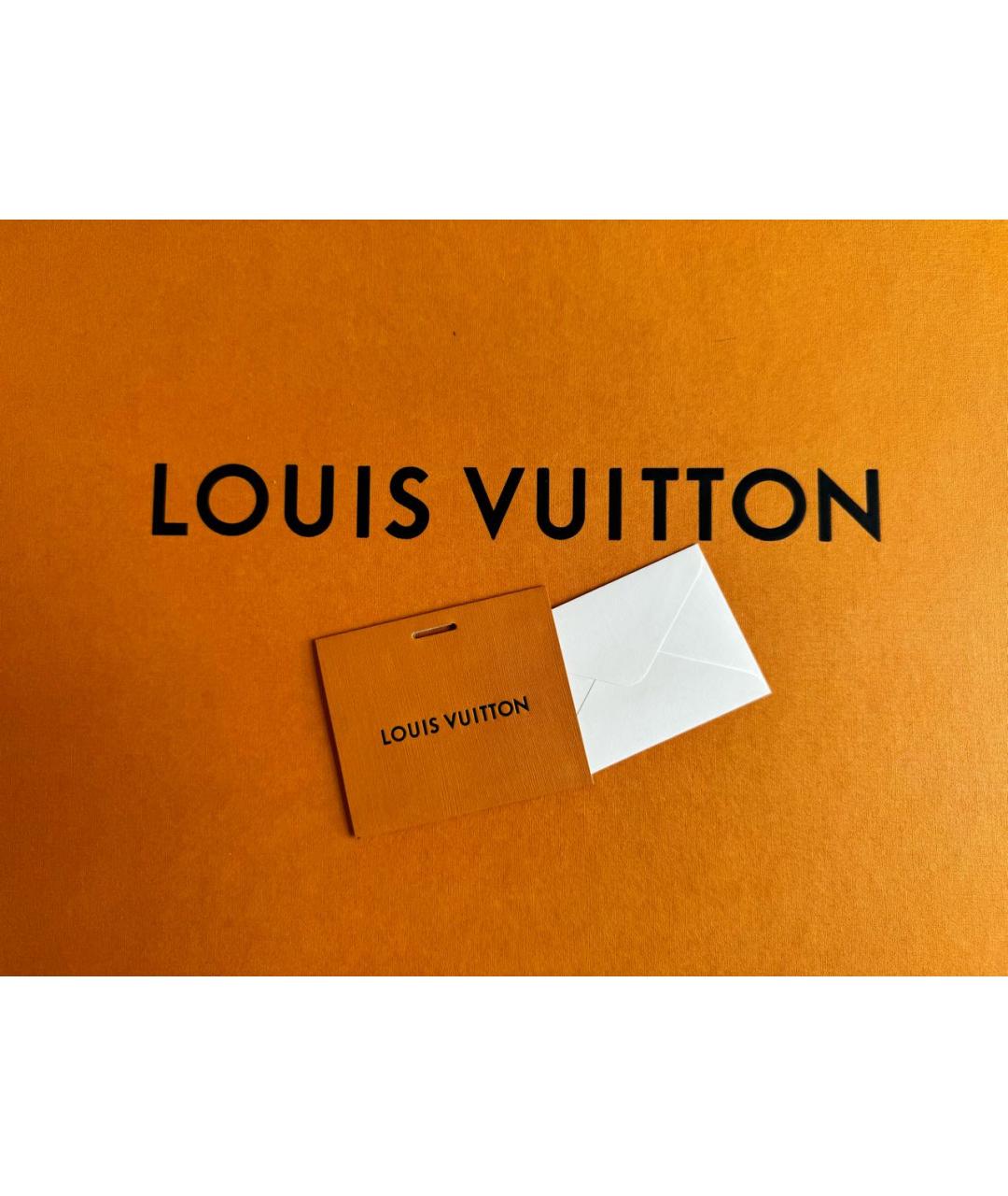 LOUIS VUITTON Темно-синяя кожаная сумка с короткими ручками, фото 7