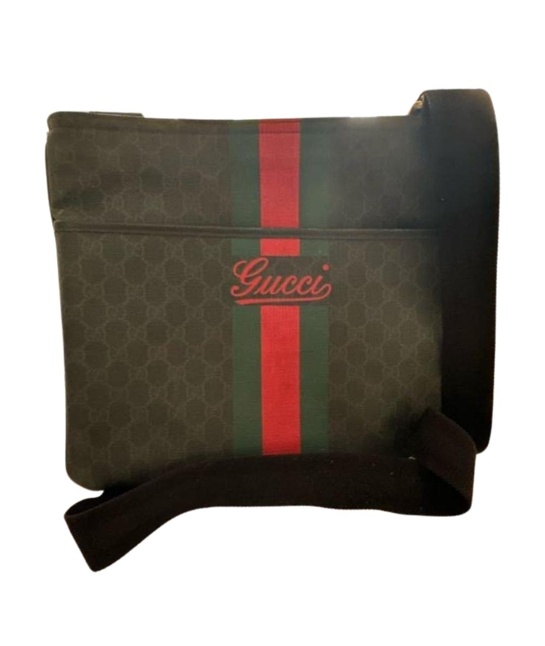 GUCCI Антрацитовая сумка на плечо, фото 1