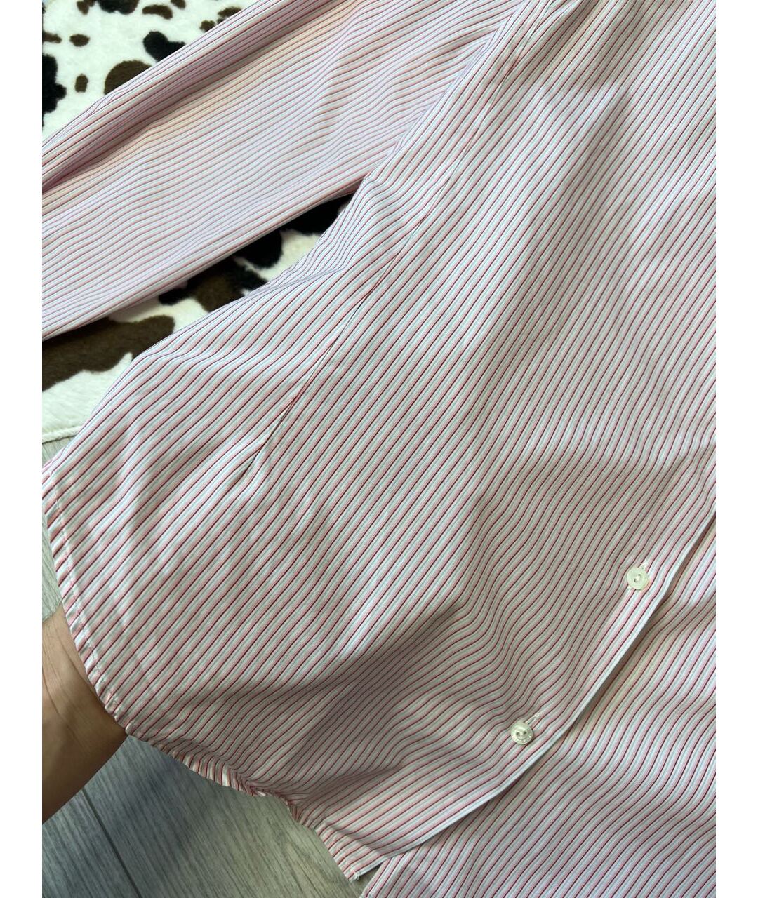 LORO PIANA Розовая хлопковая рубашка, фото 3