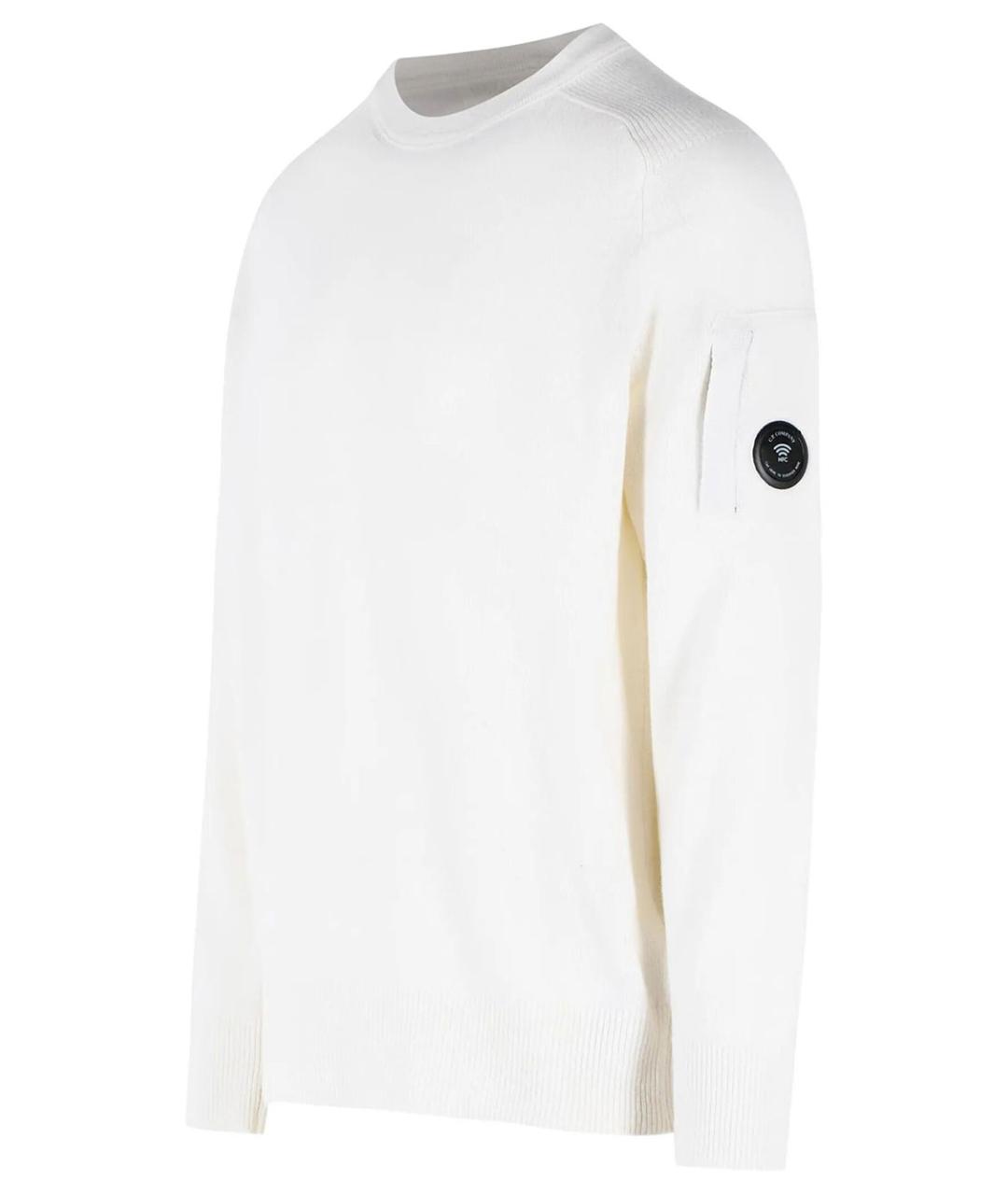 CP COMPANY Белый шерстяной джемпер / свитер, фото 3