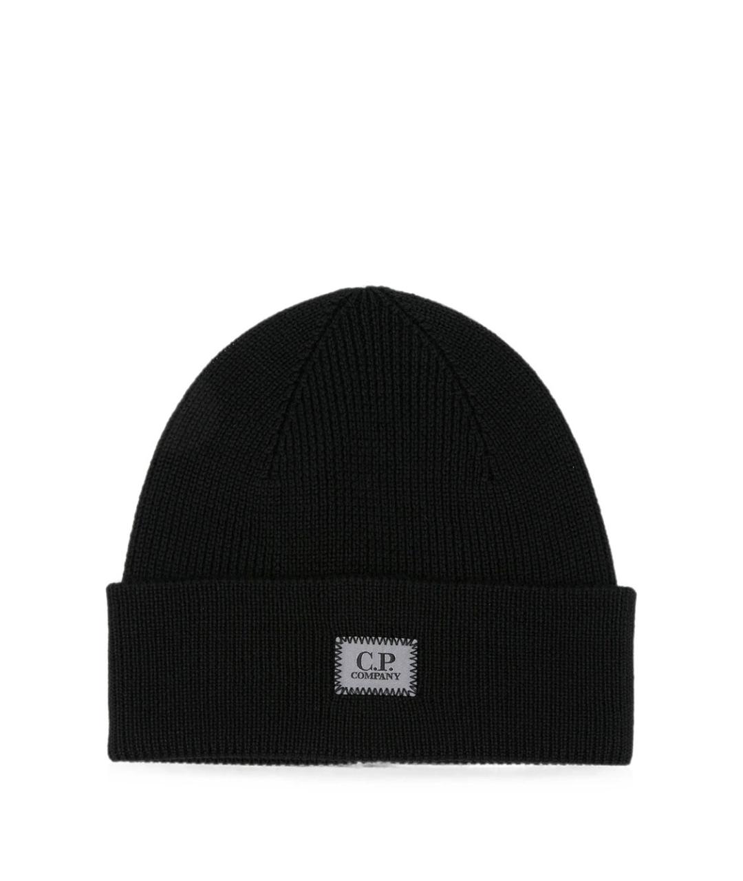 CP COMPANY Черная шерстяная шапка, фото 1