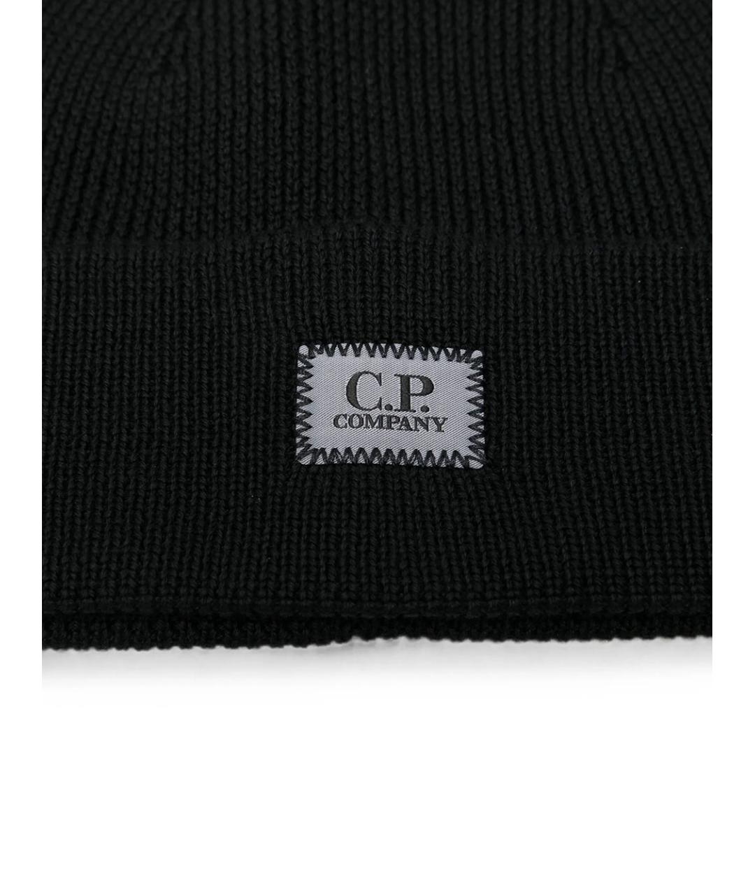 CP COMPANY Черная шерстяная шапка, фото 3