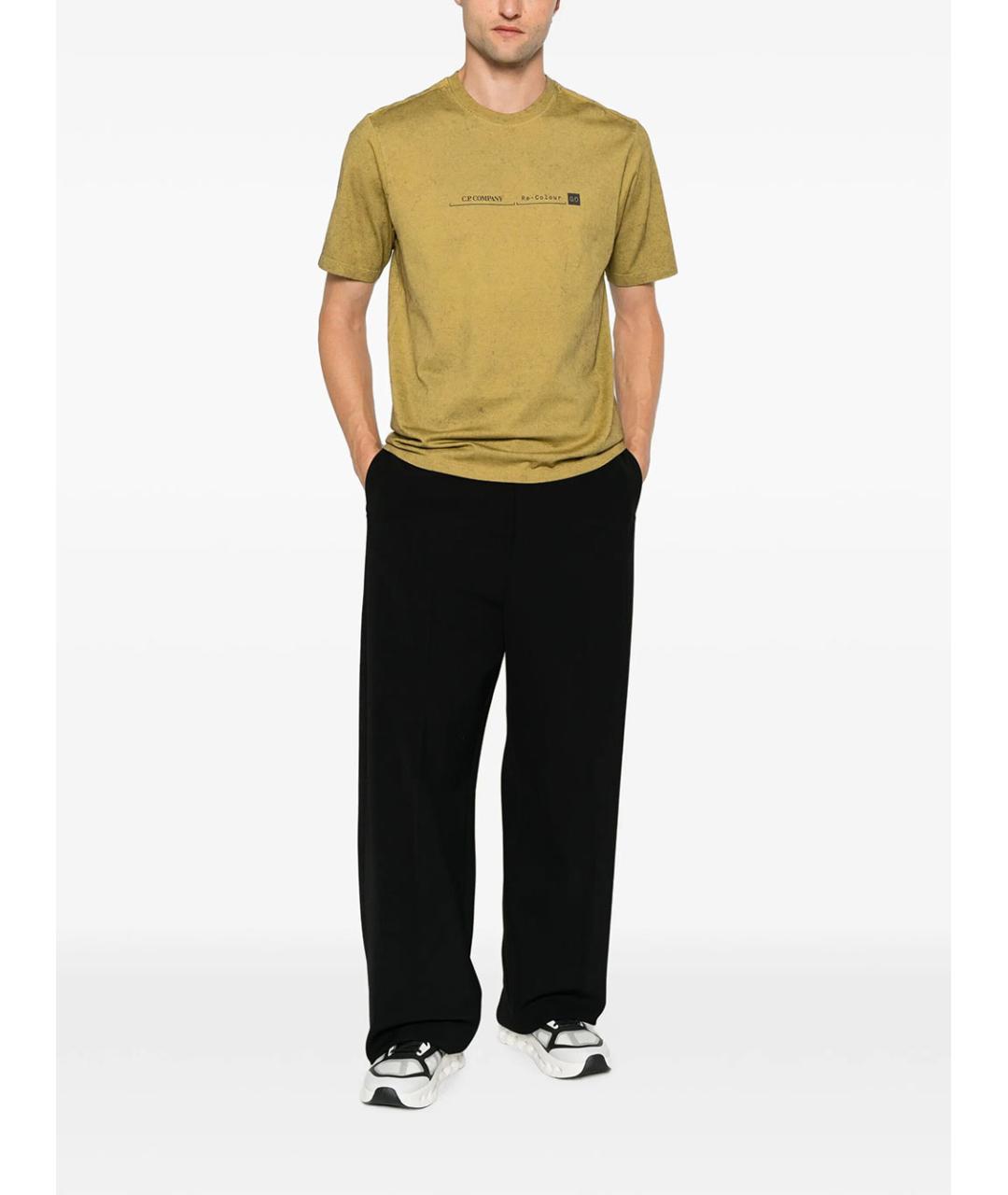 CP COMPANY Хаки хлопковая футболка, фото 2