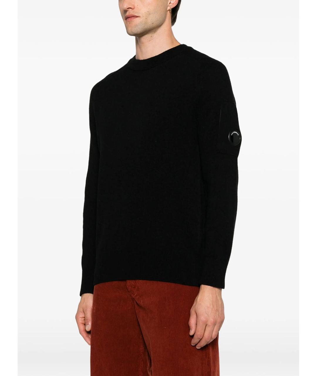 CP COMPANY Черный шерстяной джемпер / свитер, фото 3
