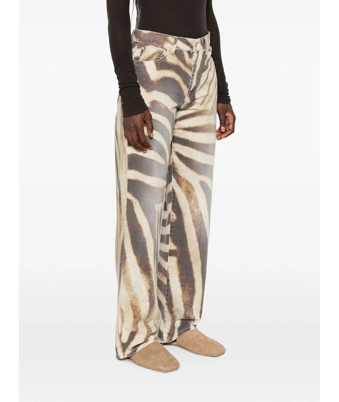 7 FOR ALL MANKIND Мульти хлопковые прямые джинсы, фото 5