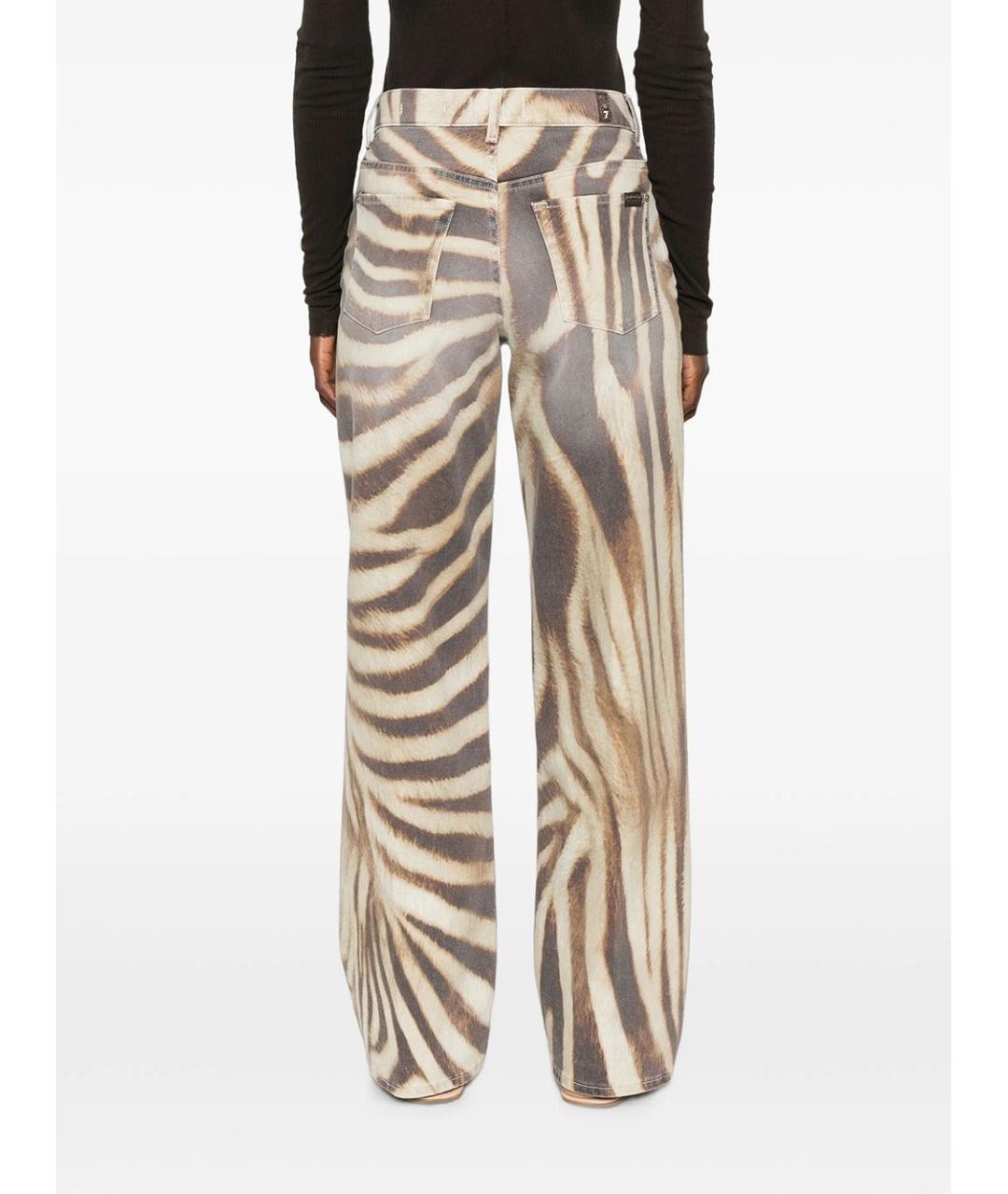 7 FOR ALL MANKIND Мульти хлопковые прямые джинсы, фото 4
