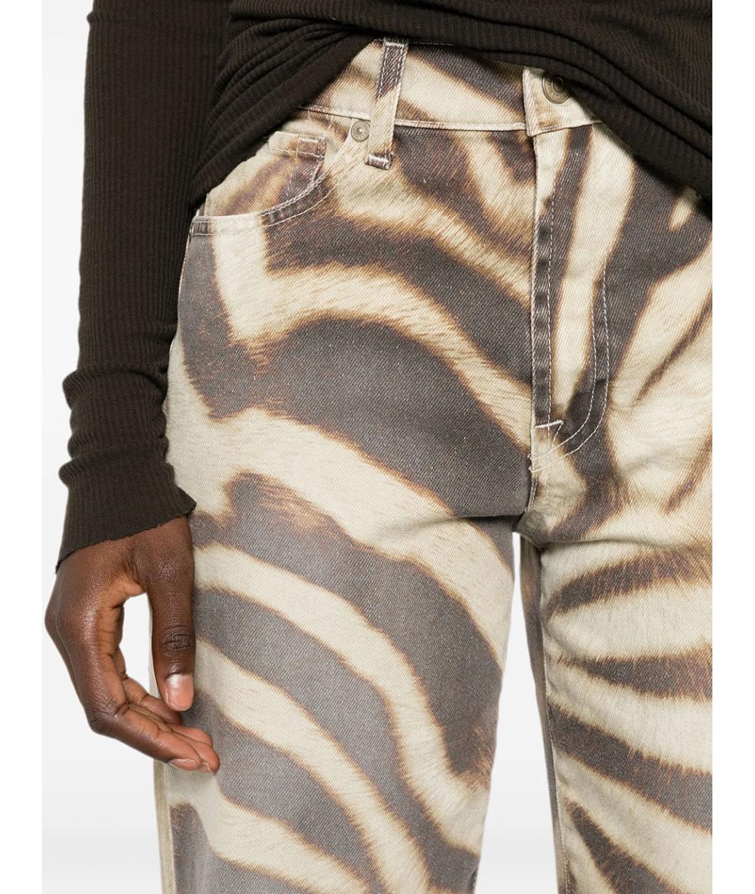7 FOR ALL MANKIND Мульти хлопковые прямые джинсы, фото 3