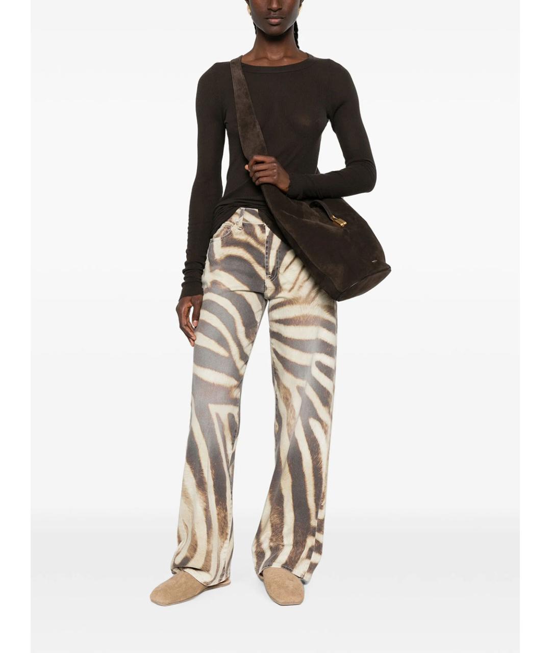 7 FOR ALL MANKIND Мульти хлопковые прямые джинсы, фото 2