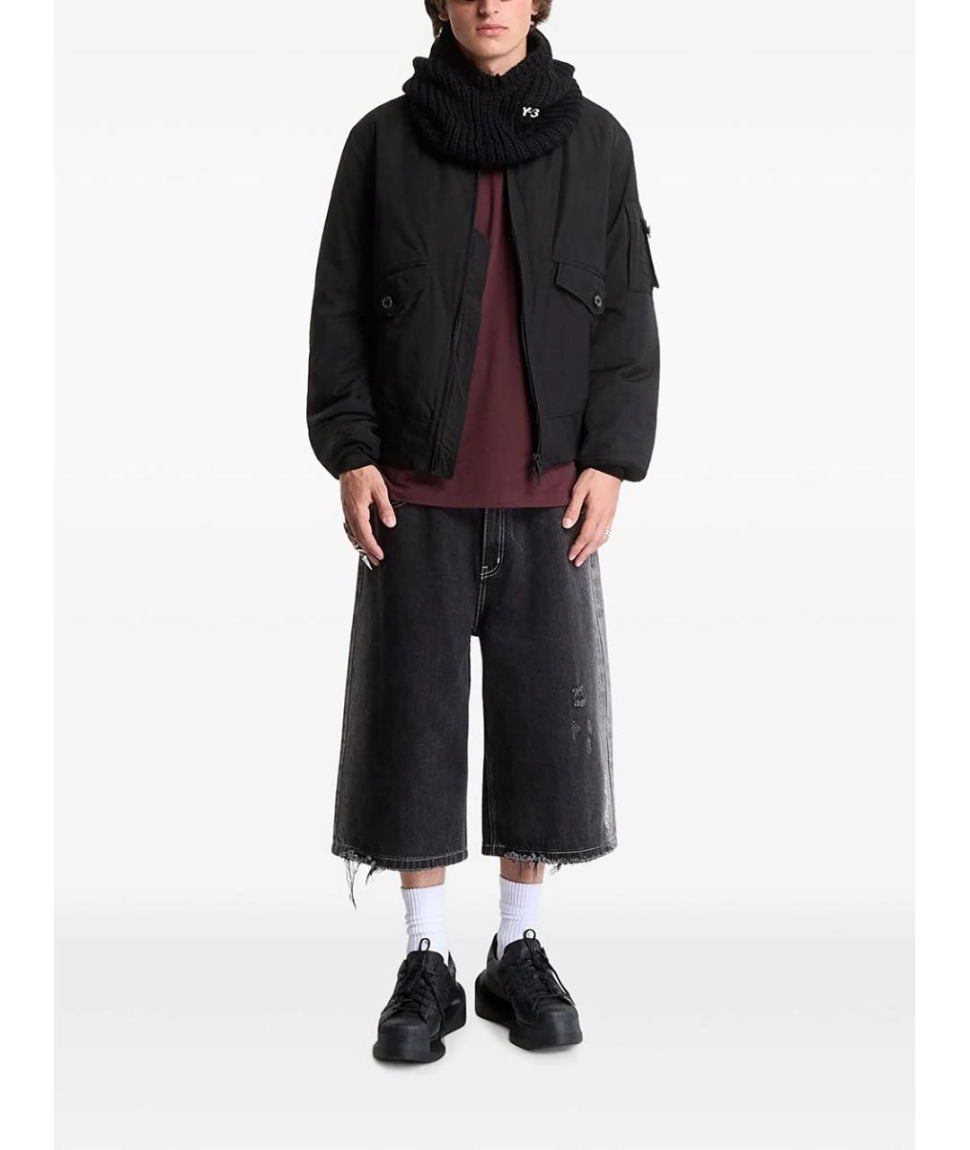 Y-3 Черная полиамидовая куртка, фото 4
