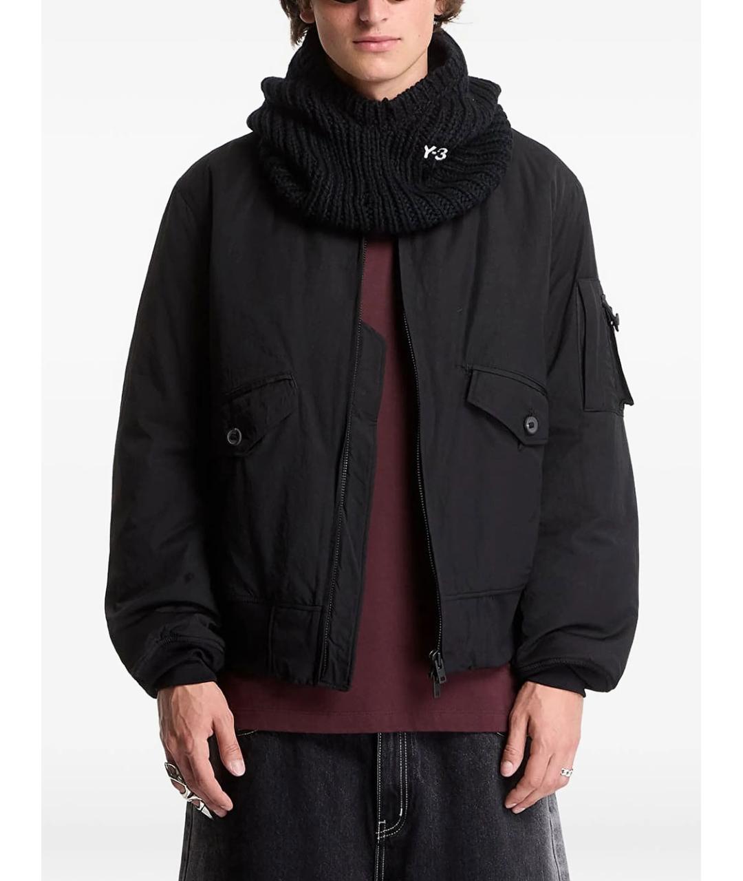 Y-3 Черная полиамидовая куртка, фото 3