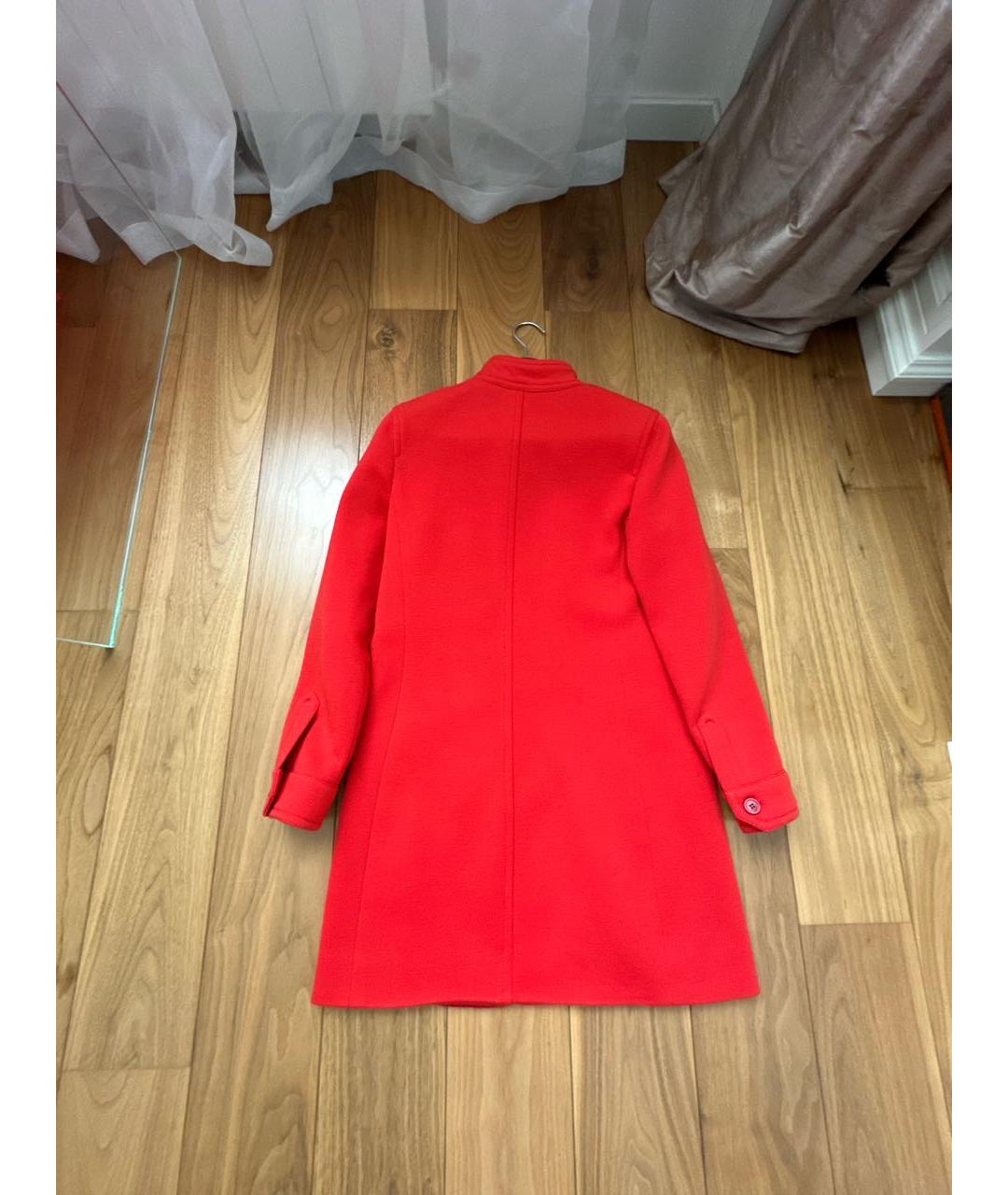 SAINT LAURENT Красное шерстяное повседневное платье, фото 2