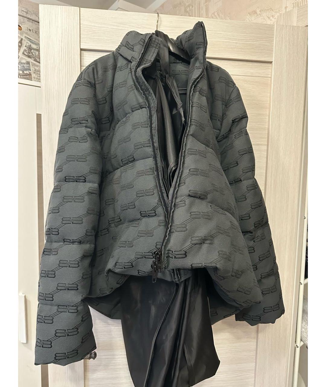 BALENCIAGA Антрацитовый пуховик, фото 8
