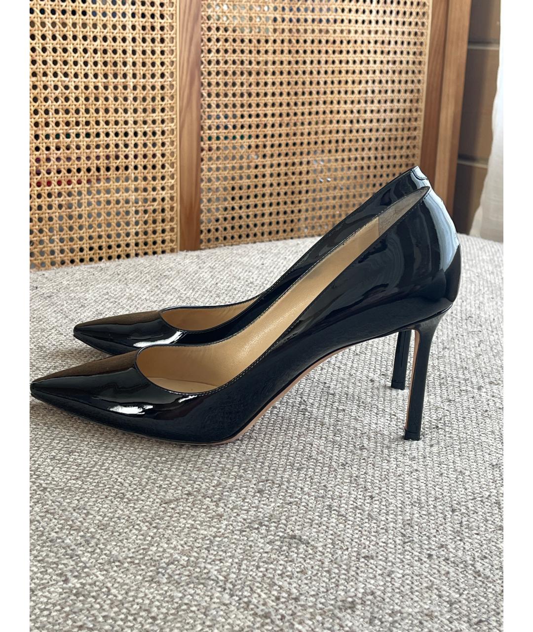 JIMMY CHOO Черные кожаные туфли, фото 6