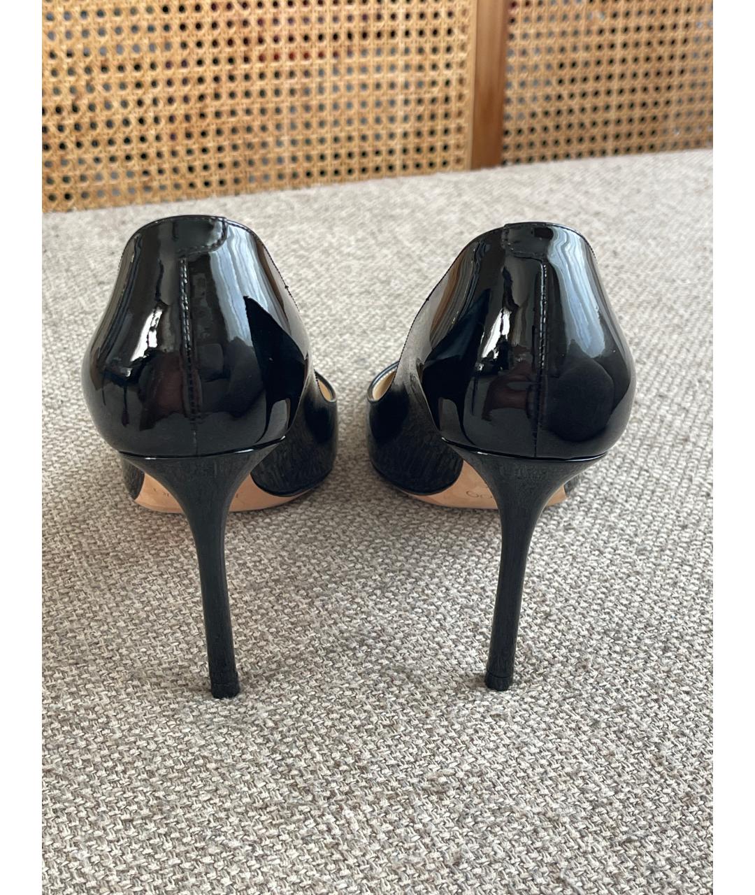 JIMMY CHOO Черные кожаные туфли, фото 4