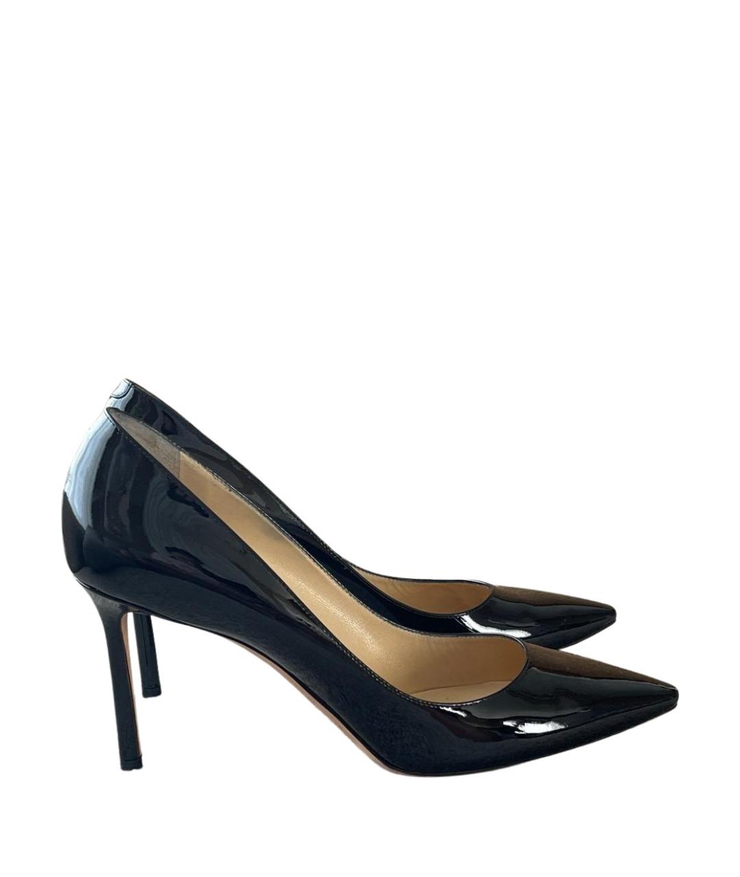 JIMMY CHOO Черные кожаные туфли, фото 1