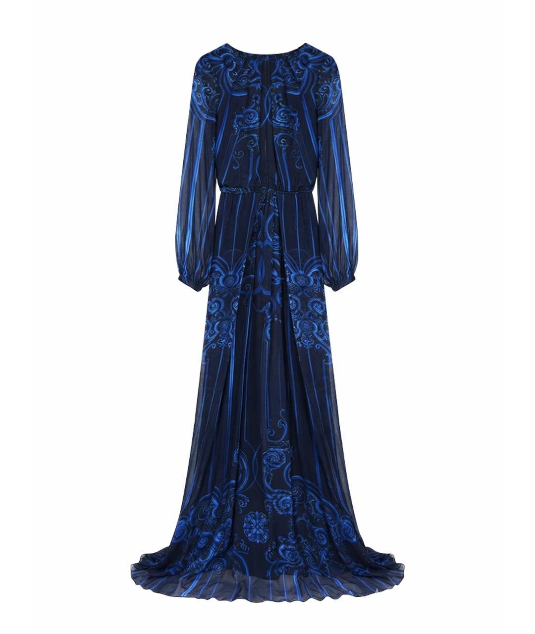 ZUHAIR MURAD Синее шелковое коктейльное платье, фото 1