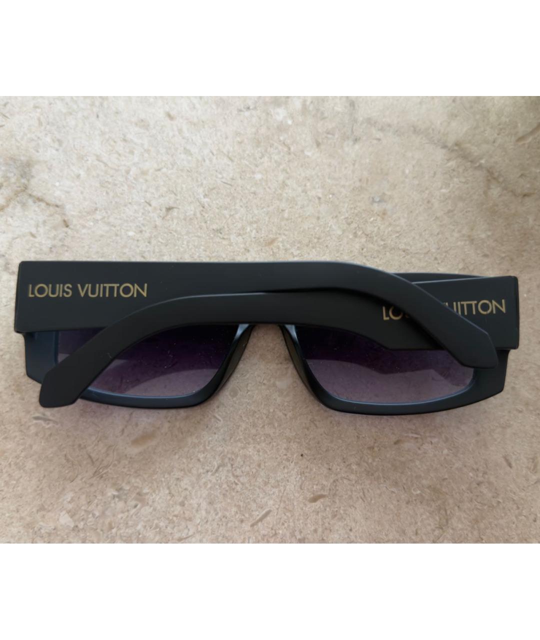 LOUIS VUITTON Черные пластиковые солнцезащитные очки, фото 2