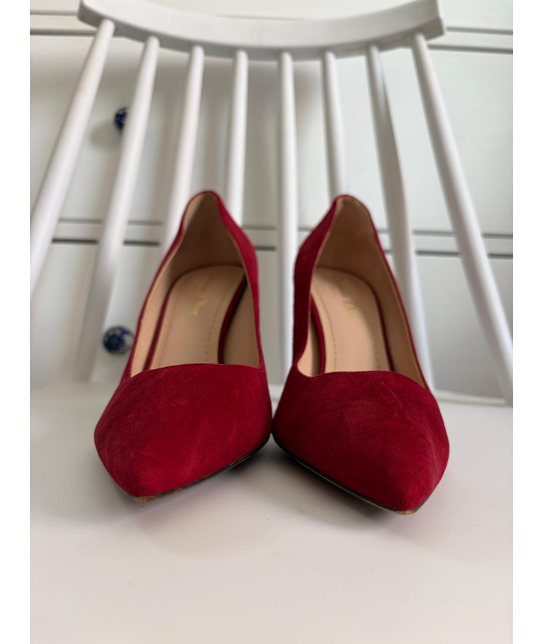 CHRISTIAN DIOR Бордовые замшевые туфли, фото 3